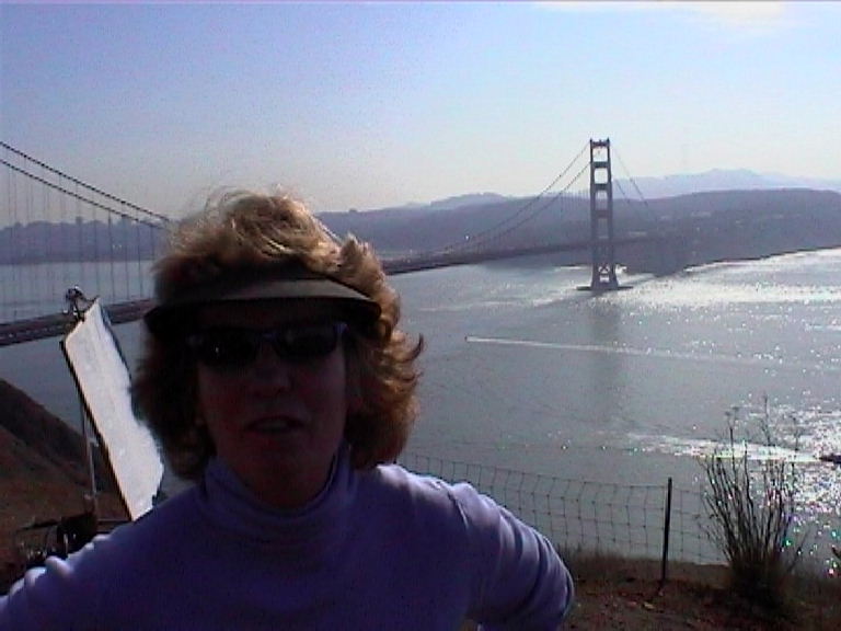 Rusty Dawson of CNN giving Goneriden.com an on-the-spot update on the terrorist threat to the Golden Gate Bridge