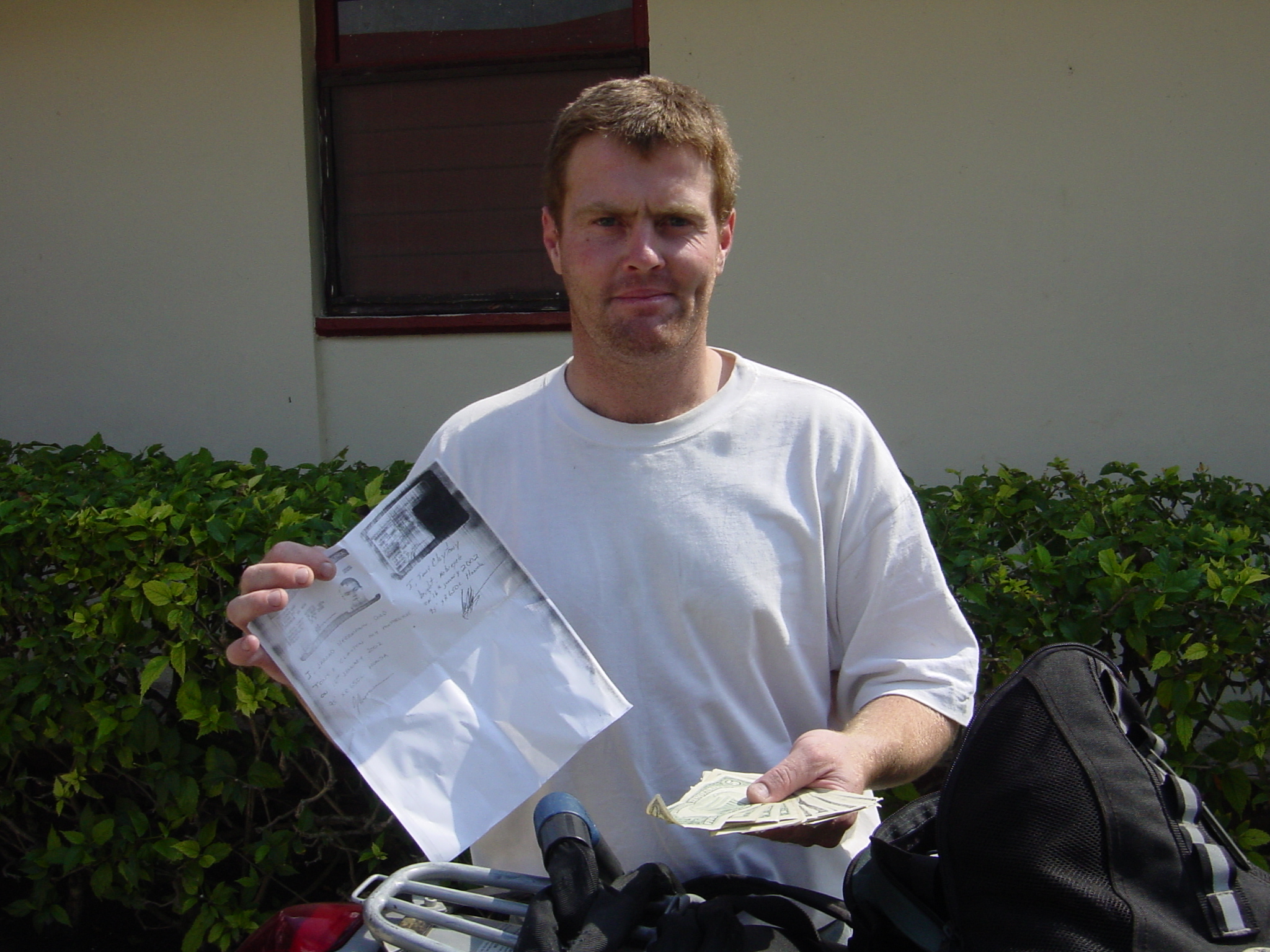 Horray - the bike is sold, and here is the proof 