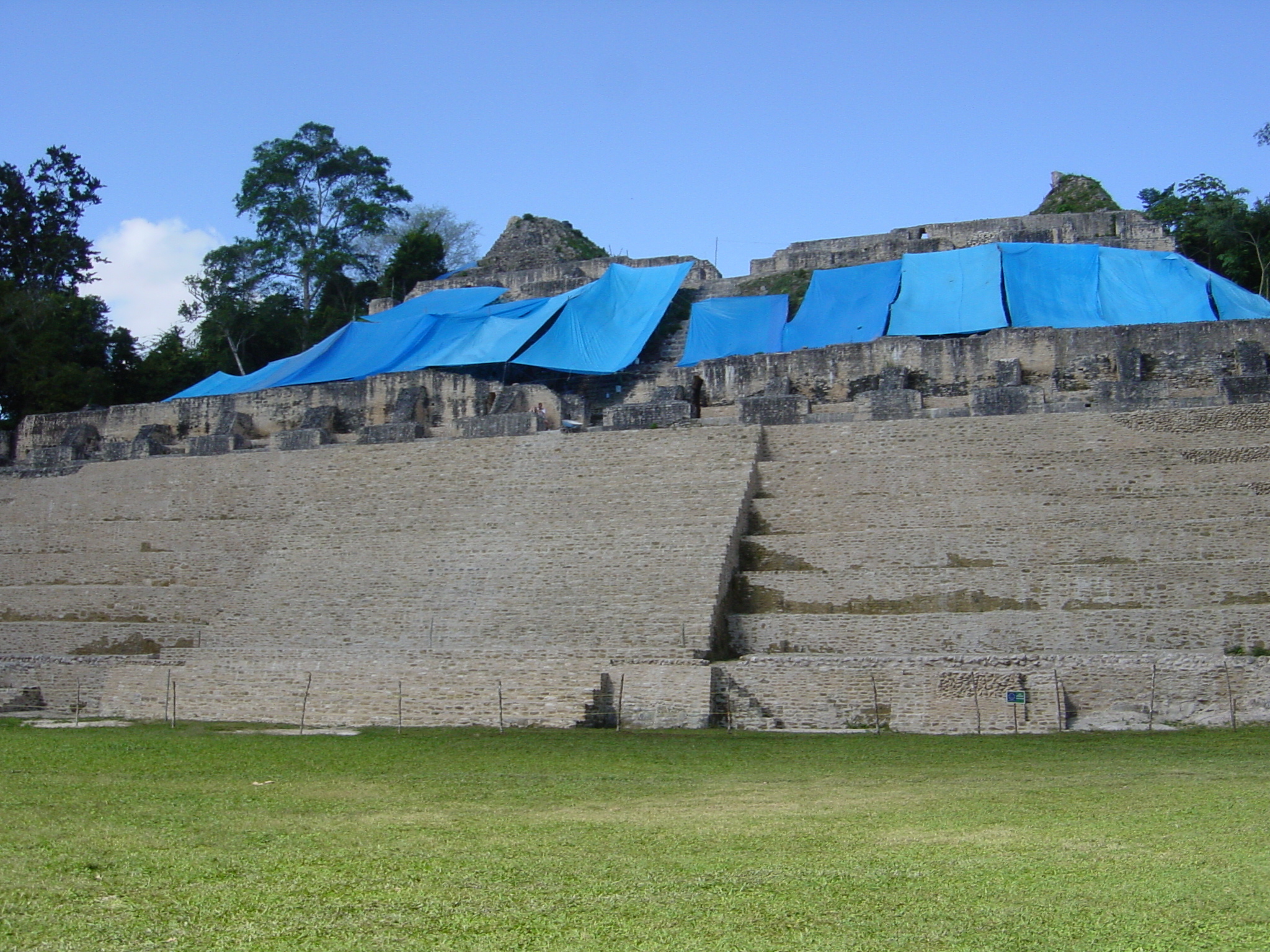 The Mayan use of tarpaulins was impressive