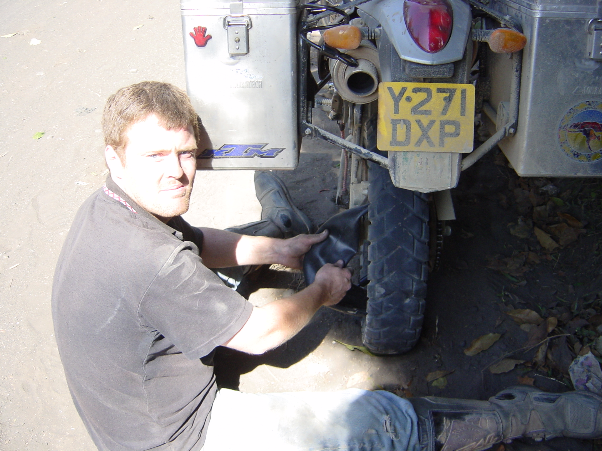 So that slime was meant to stop tyres going flat, Jamie - bollocks.