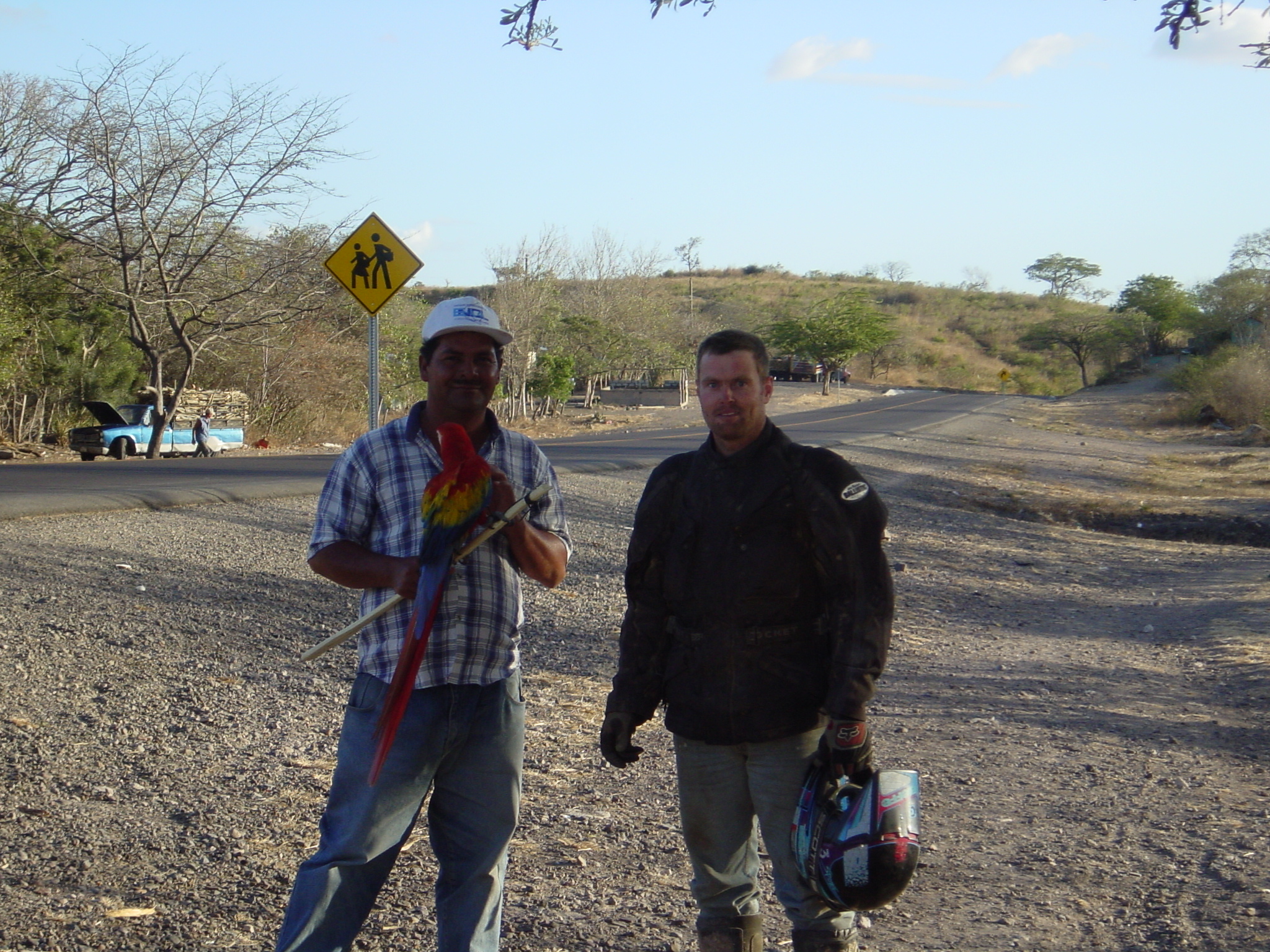 Roadside salesman