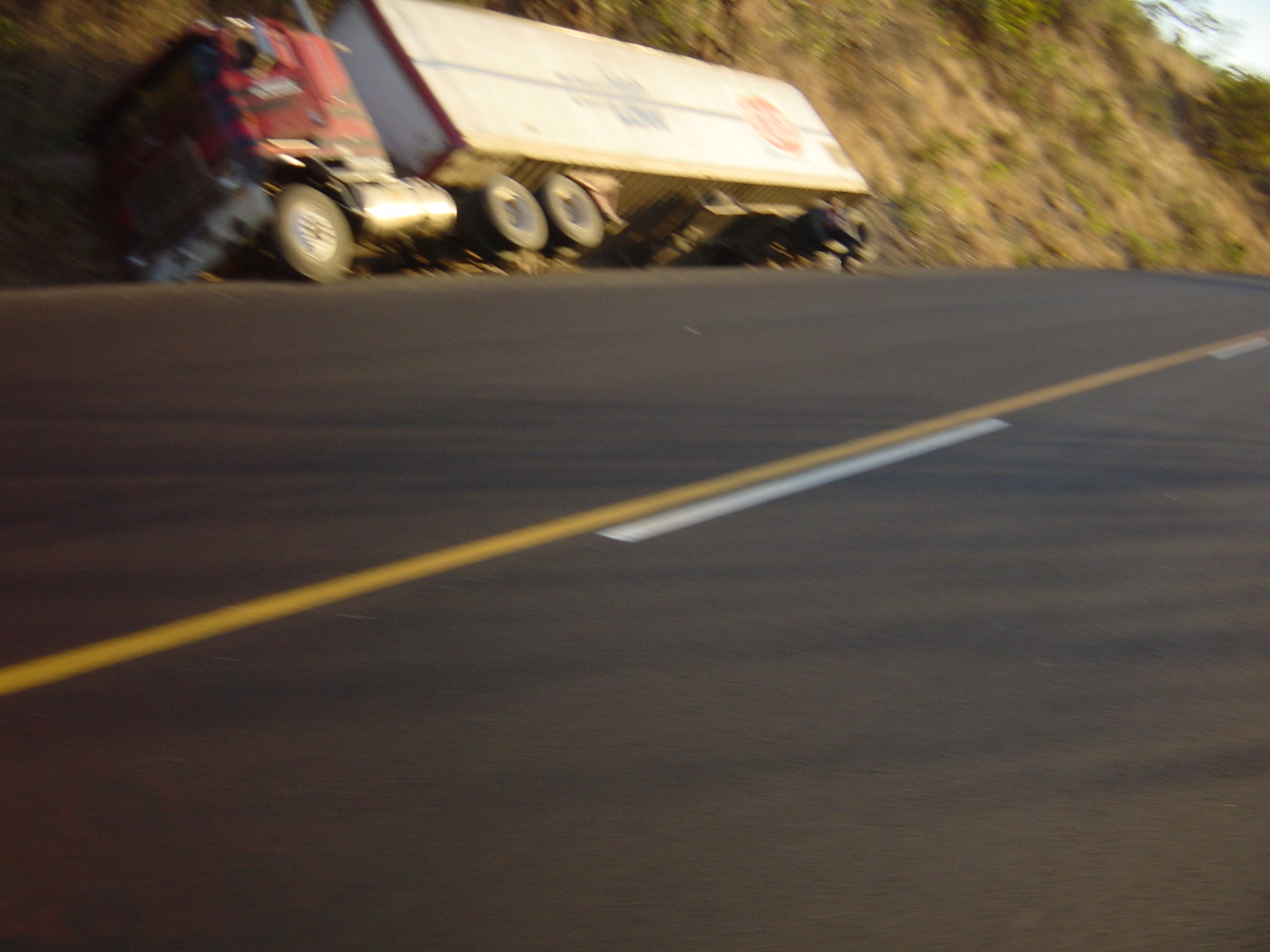We all have bad days, I'm sure this is one for this truck driver.