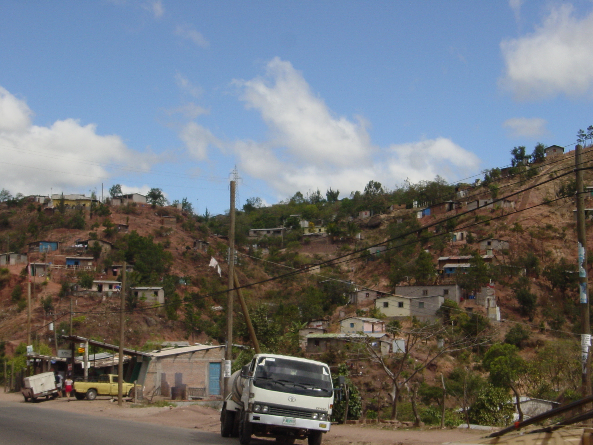 Houses on the outskirts of Tegucigalpa (Honduras Capital). 