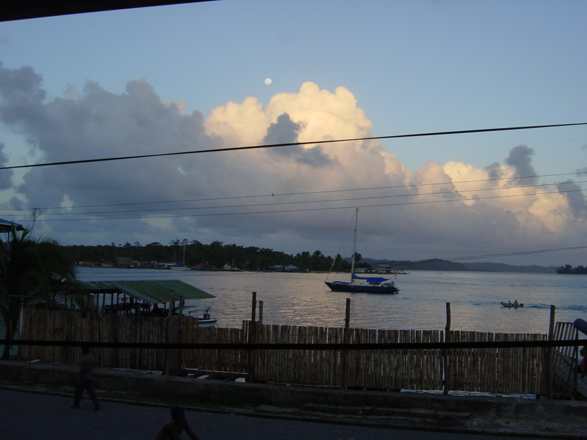 View out from accommodation in Bocas de Toro