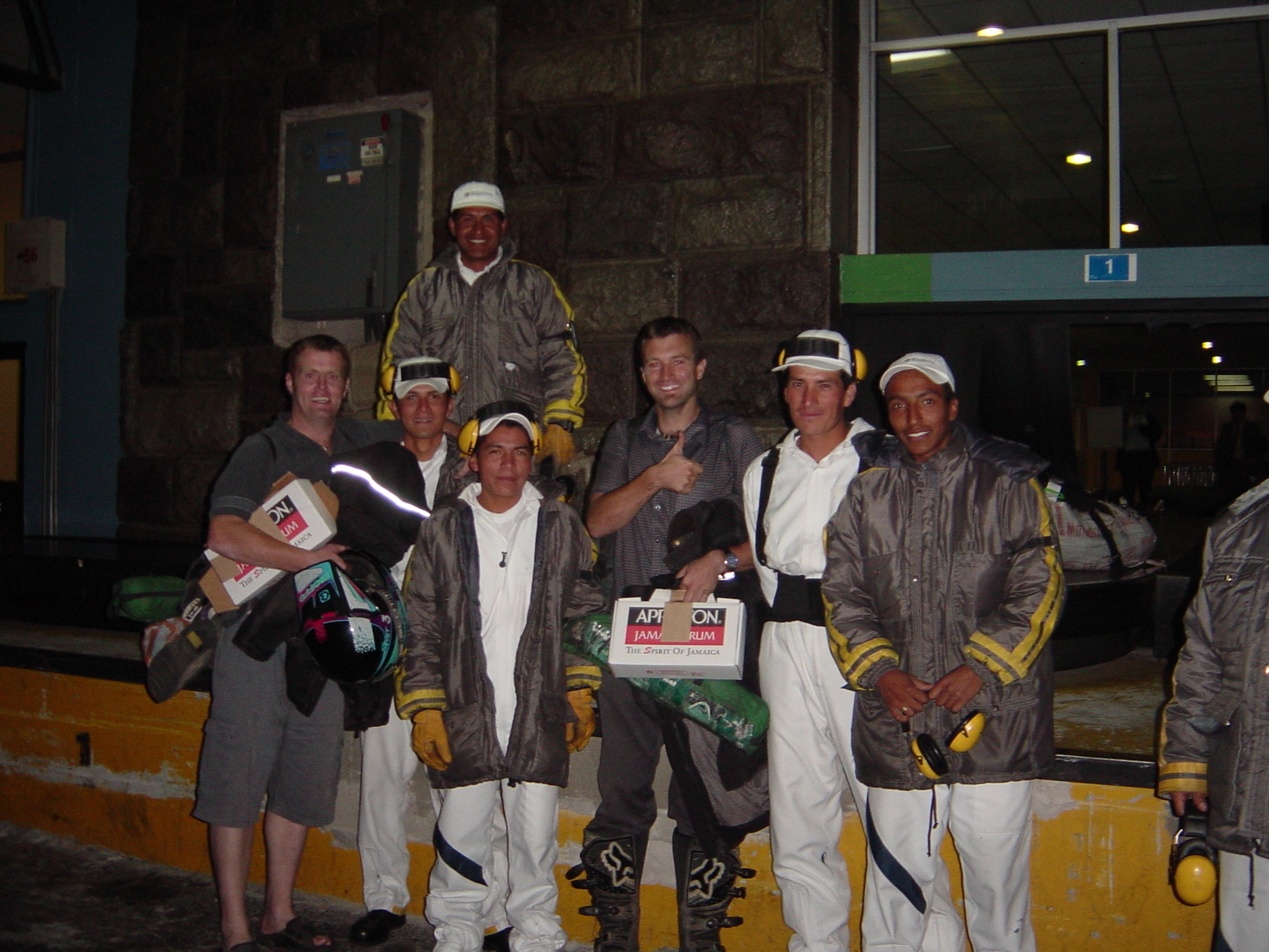 All the staff in the airport wanted to get a photo with the Goneriden Crew - It's hard being famous