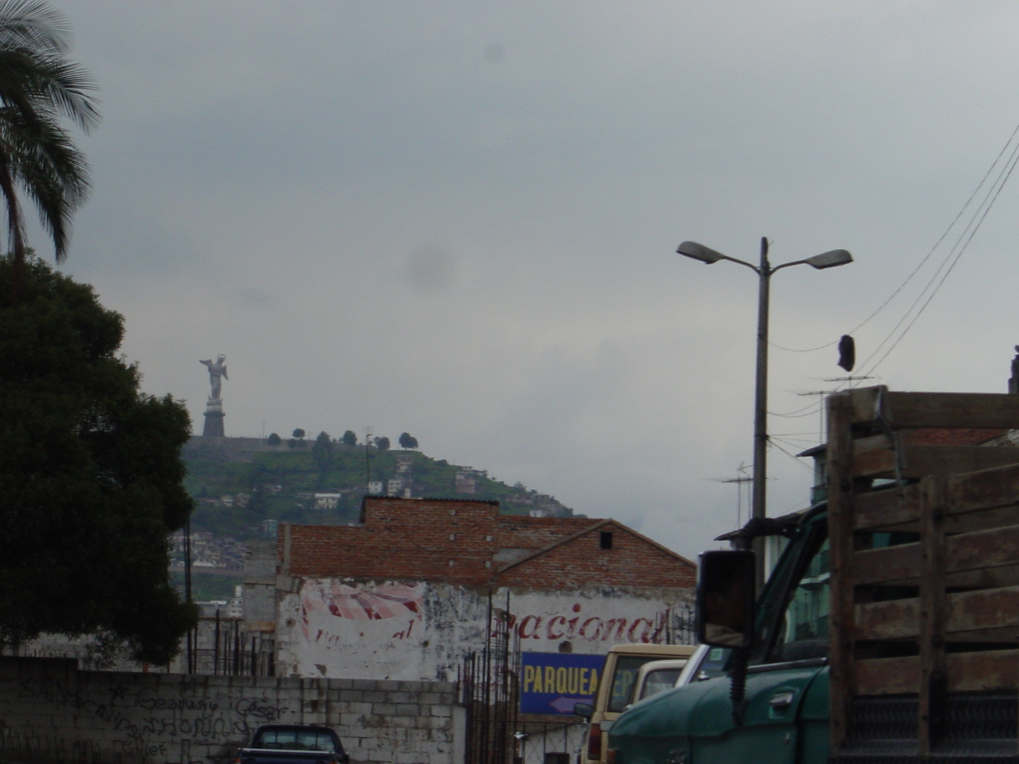 Quito - no bike meant that going up to the top of the monument would have to wait