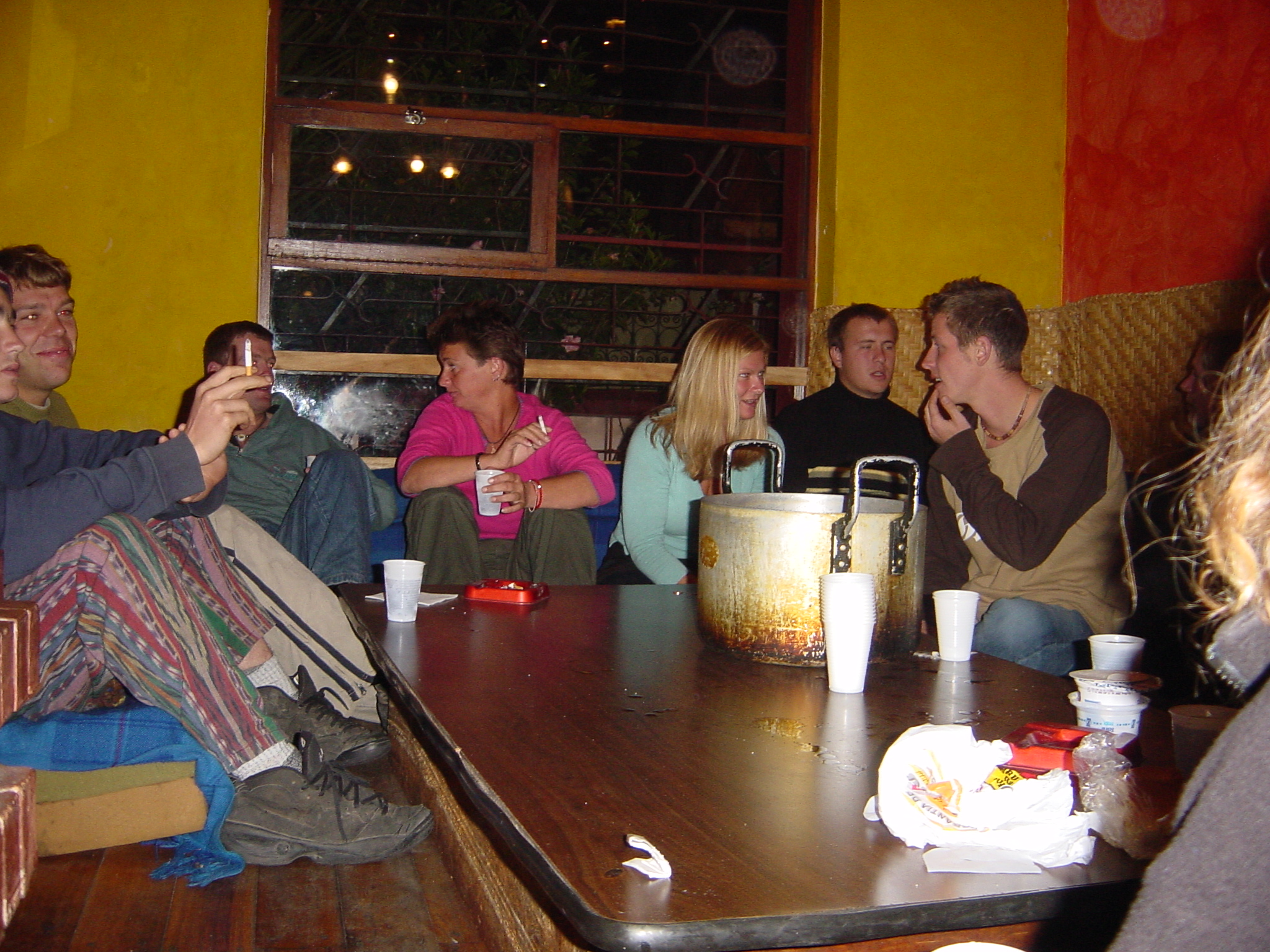 Center de Mundo Hostel - they put a bucket of cuba libra out every day at 5 pm.