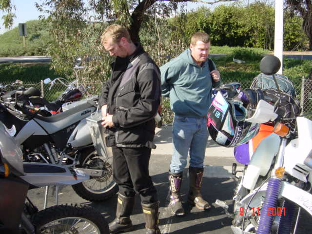 Last stop at bike shop, new helmets, gloves, goggles. That it lets go