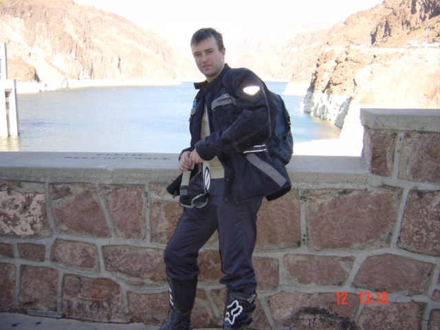 Hover Dam, no need to for a wash, look how clean we are