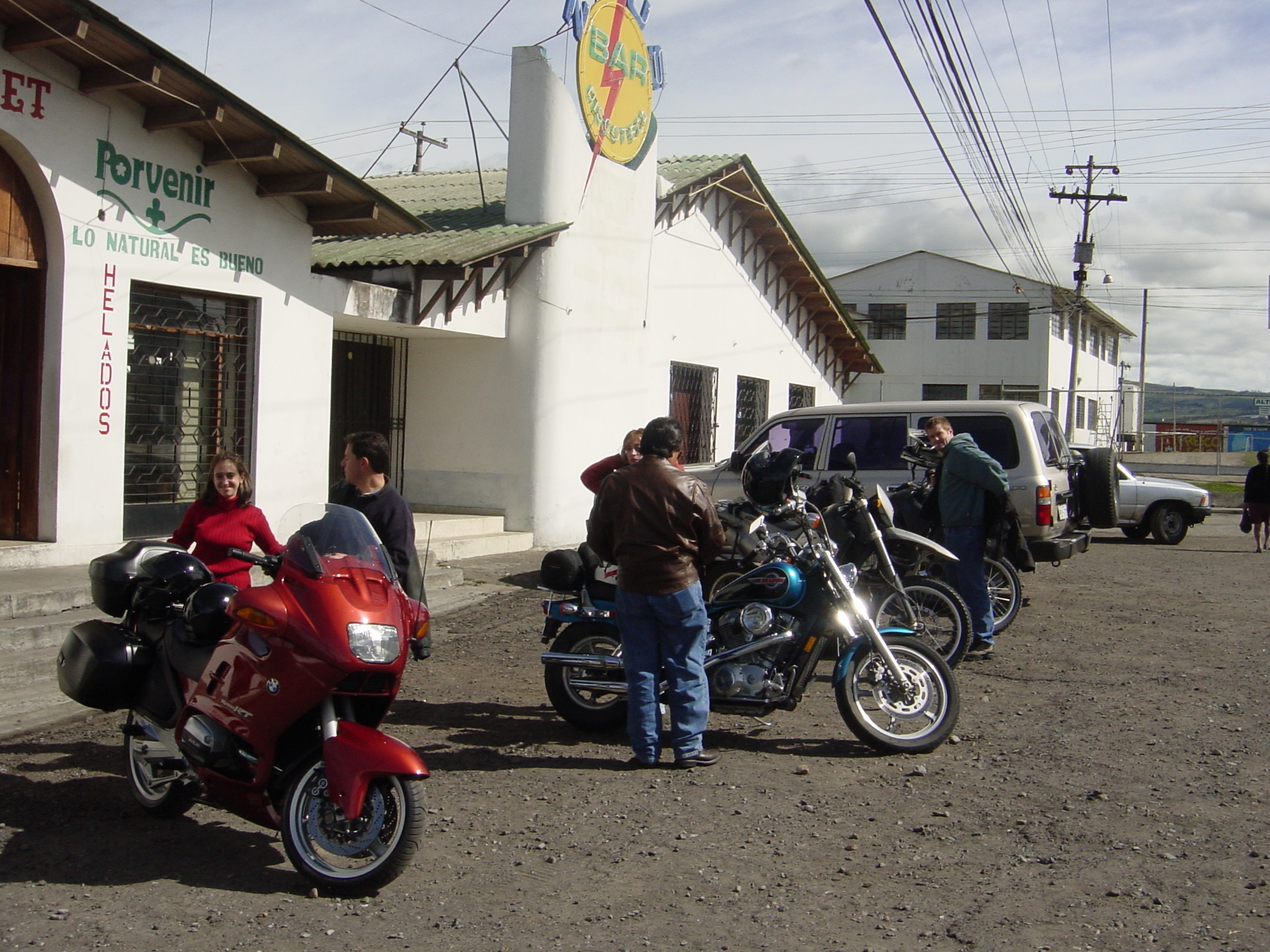 People who we rode with to the motocross.