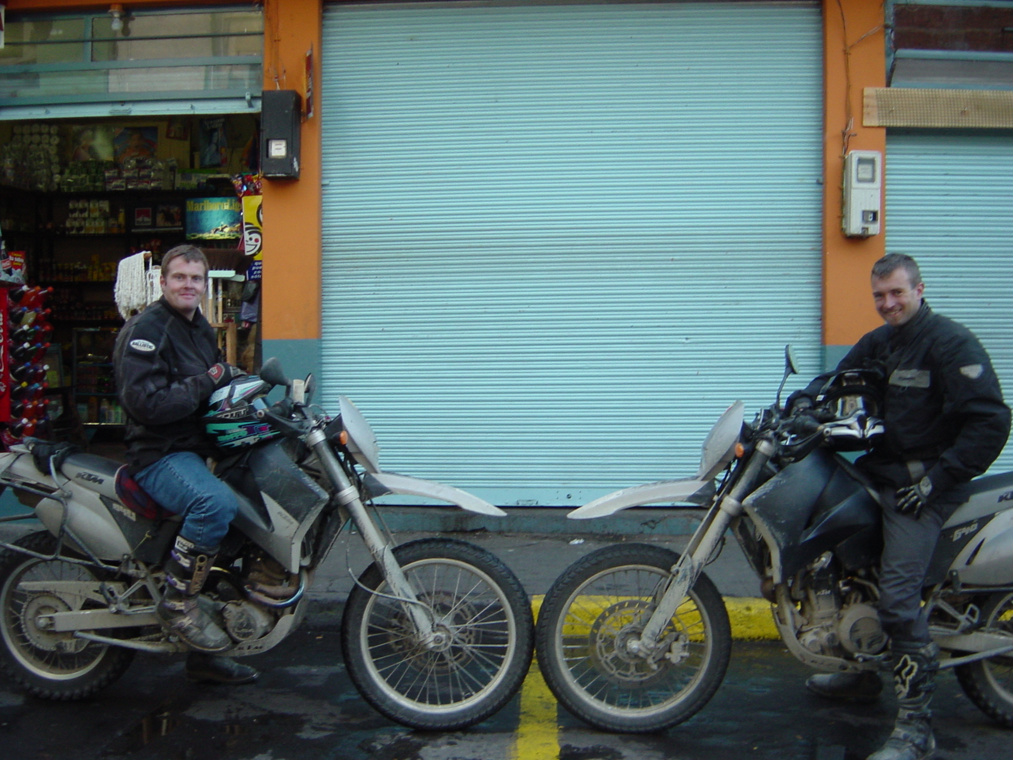 Having lost the real equator photo, we did a re-enactment.