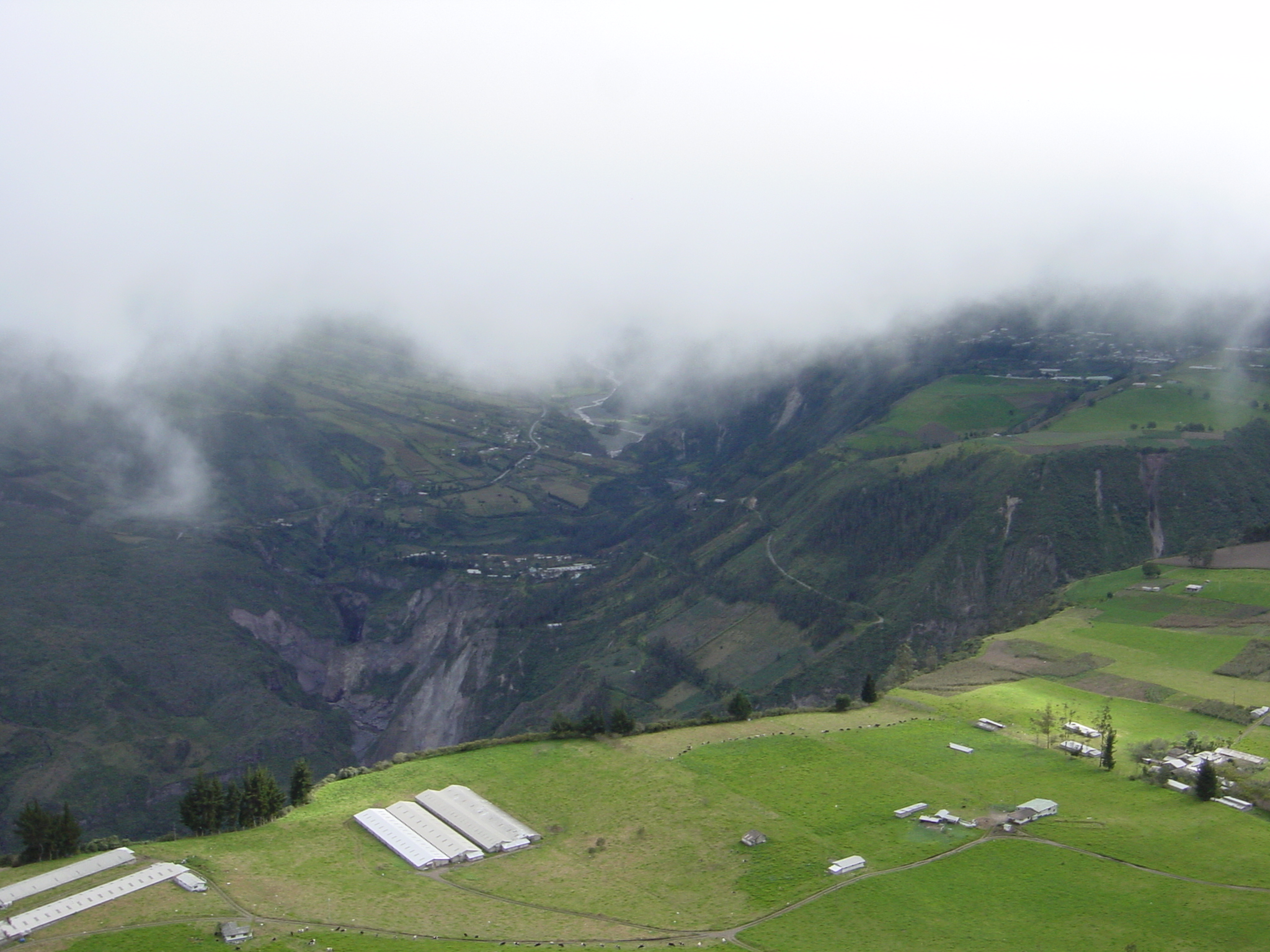 We rode up the mountain on donkey tracks, and scared an old lady's cows to get to this view.