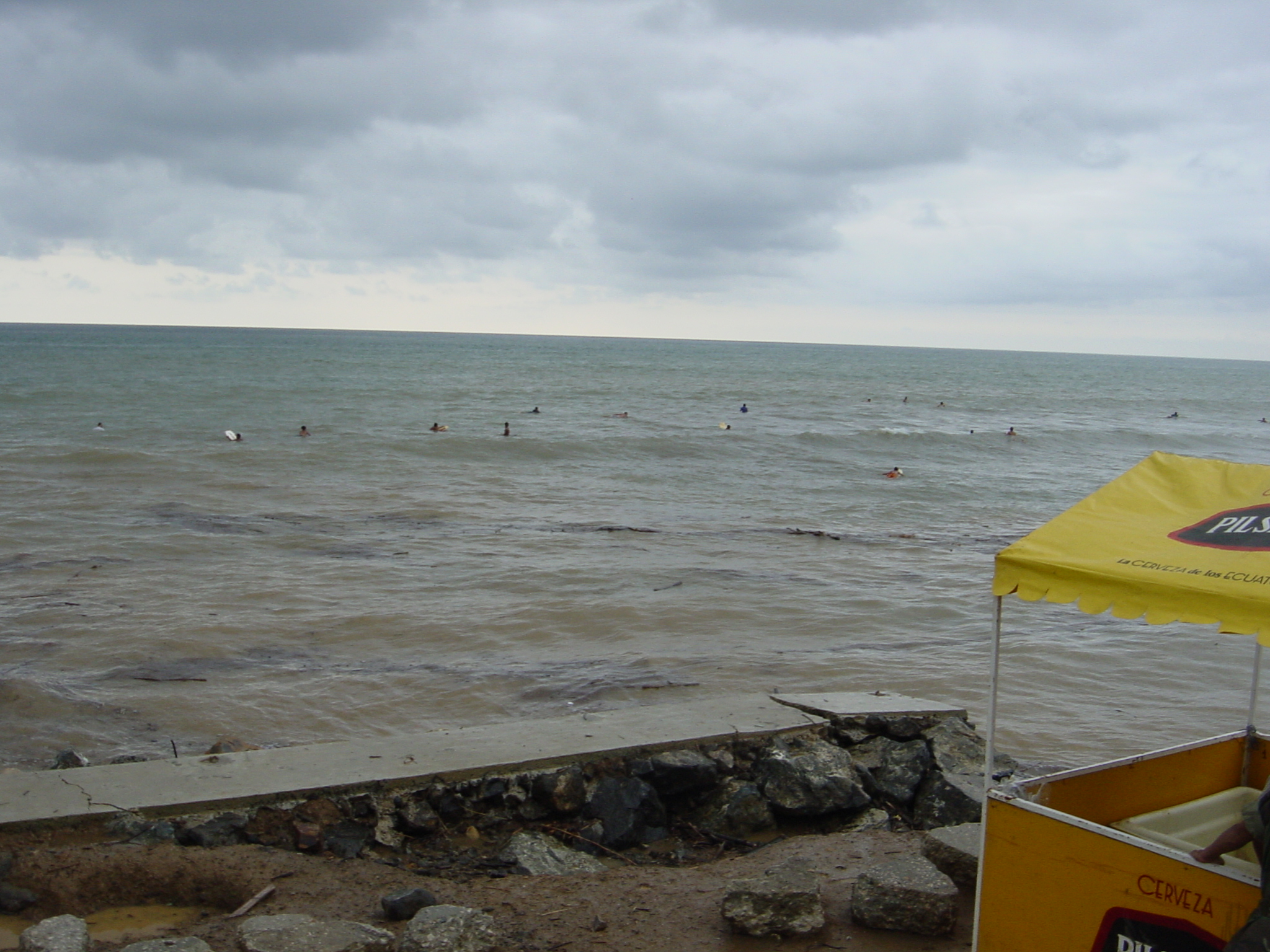 Montanita surf conditions prevented us showing the locals up. 