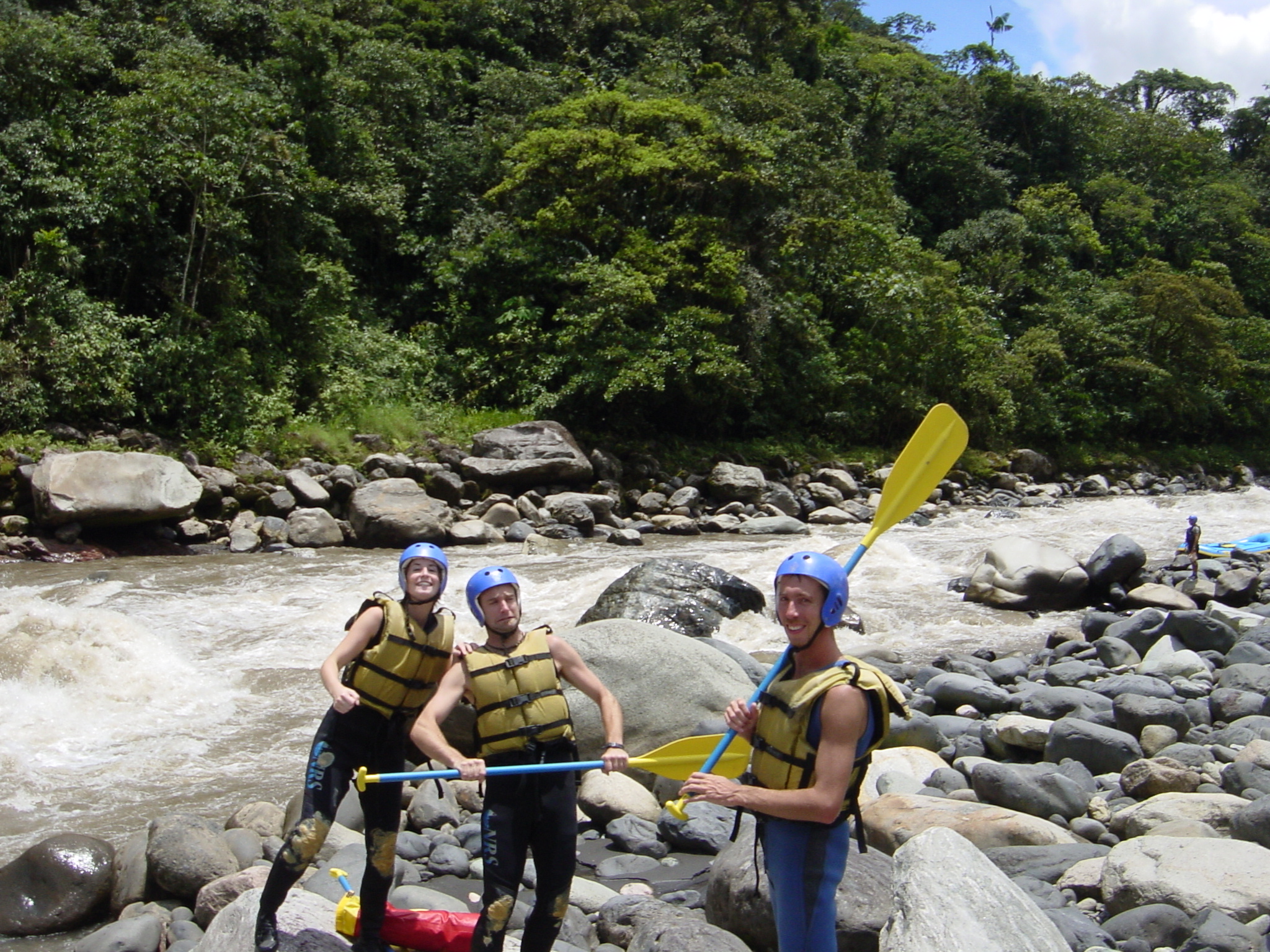 Fearsome rafting crew - beware, we're descendants from Vikings. 