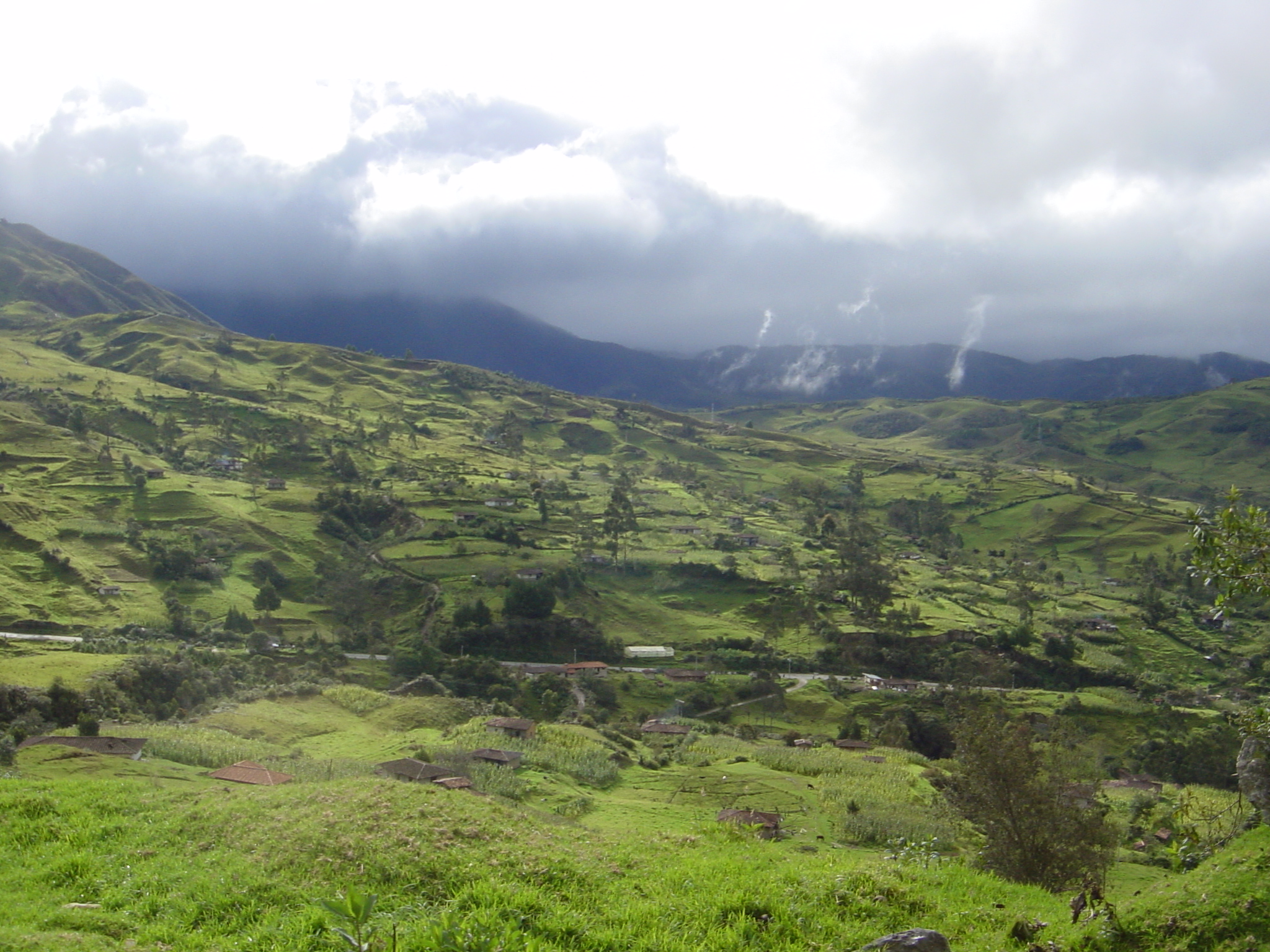 View of the Ecuadorian countryside 