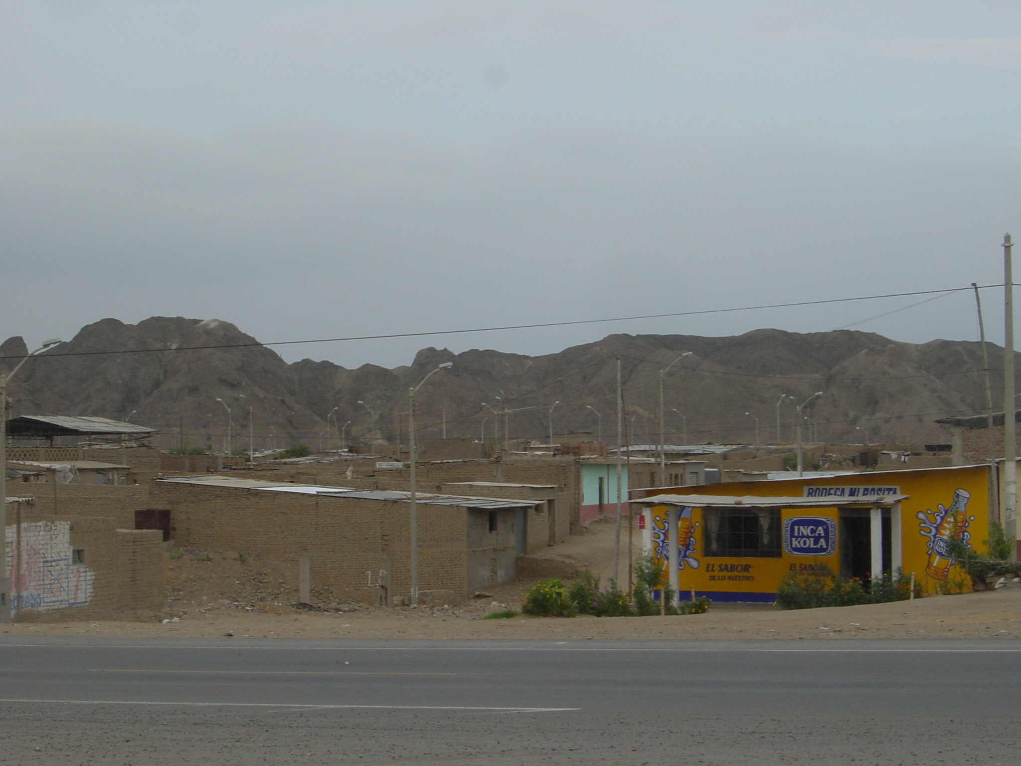 Some typical Peruvian mud brick houses.