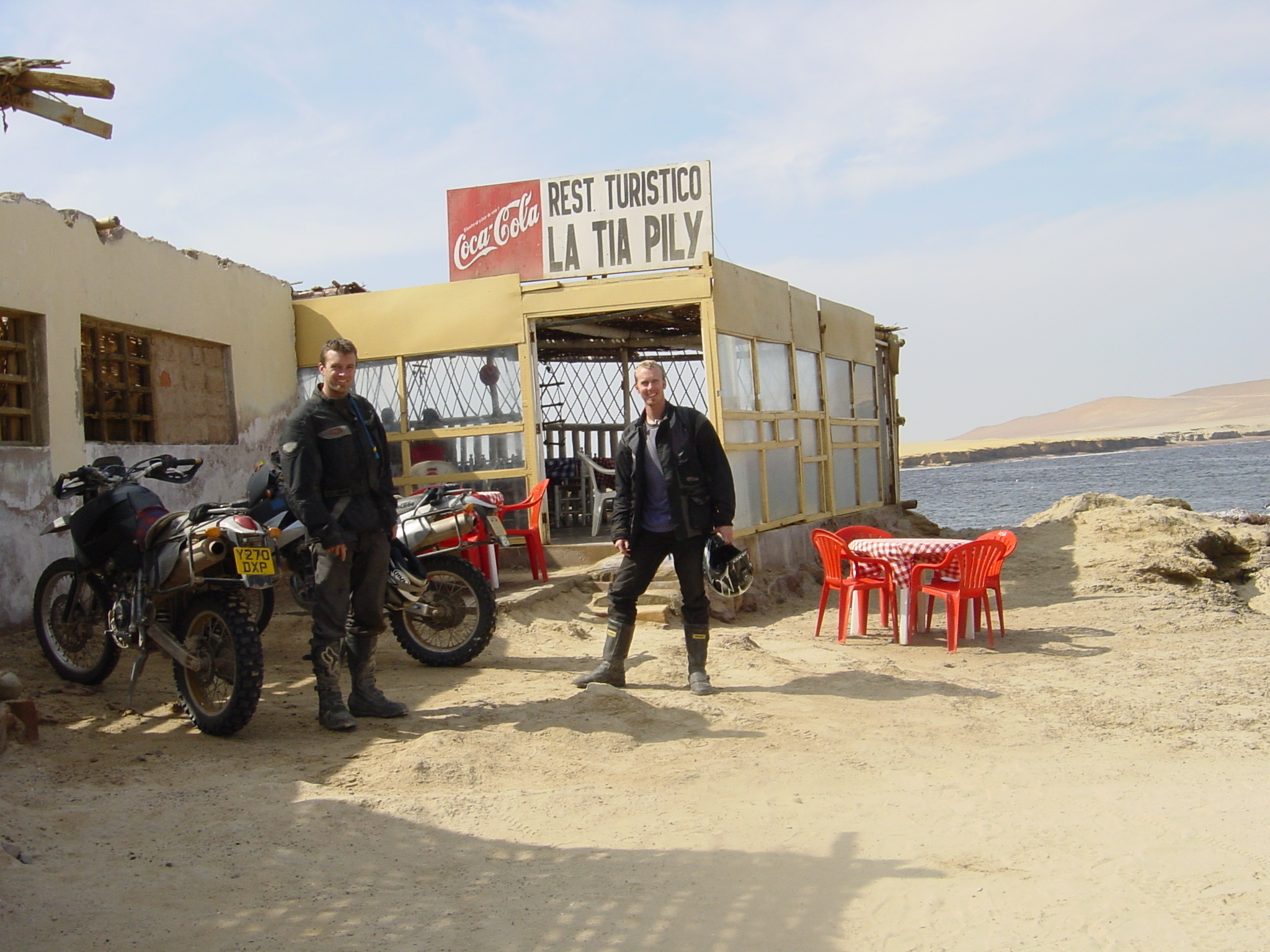a quick beer after a top day riding