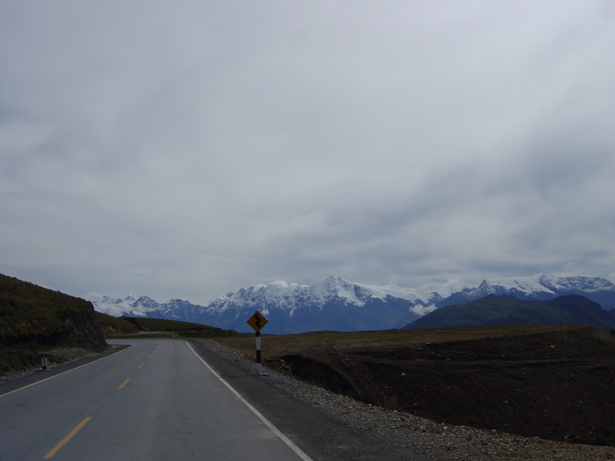 On the road to Cusco - the heated grips BMW types were only mocked slightly along this stretch.