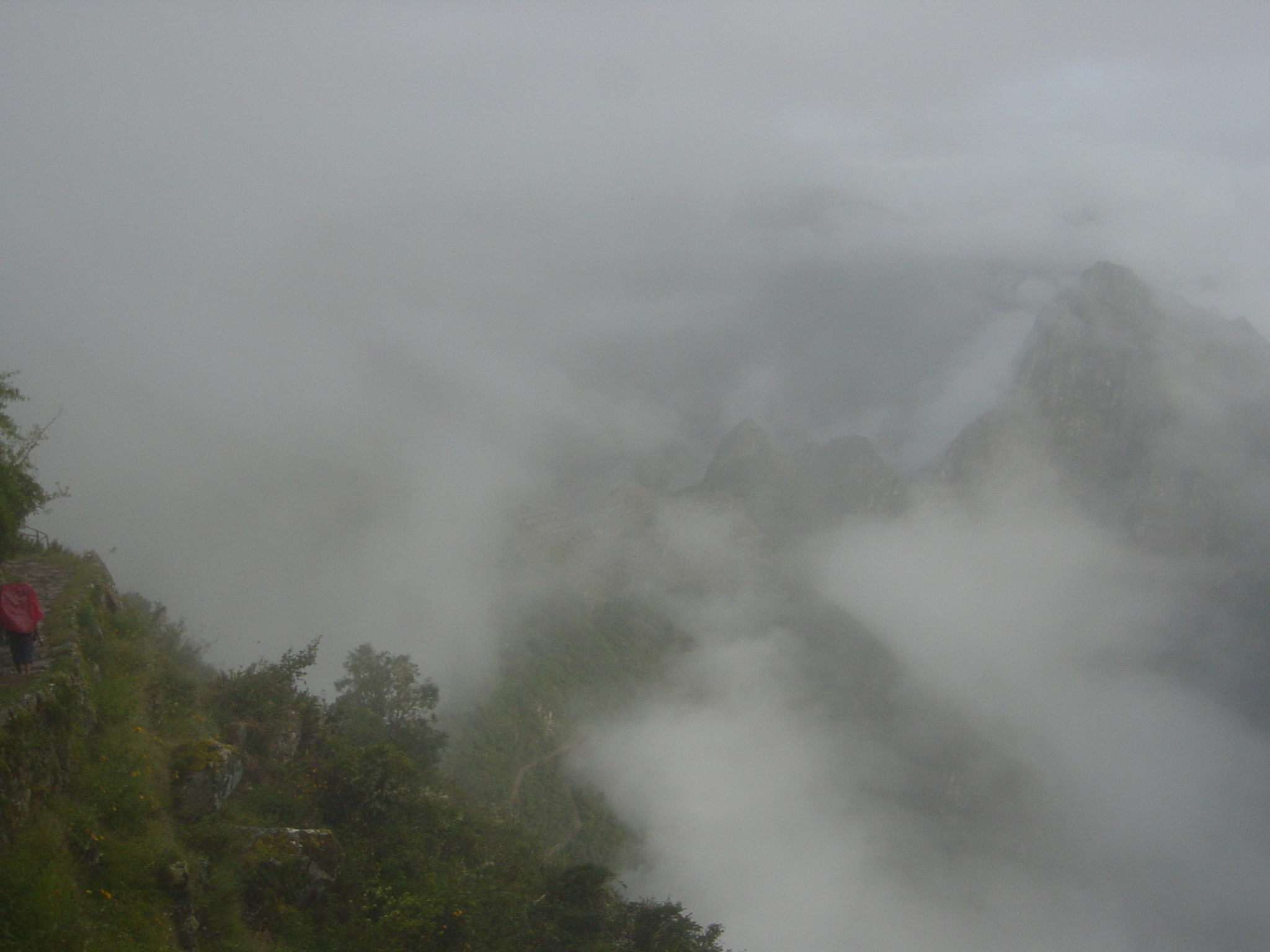 So they call this the Sun Gate - I think I can see Machu Picchu.