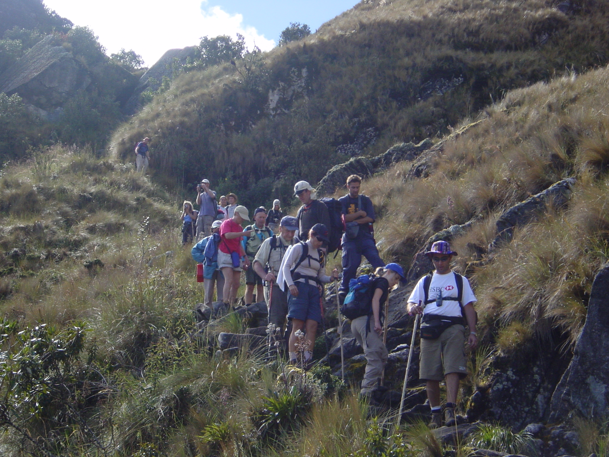 Not the fittest group of hikers.
