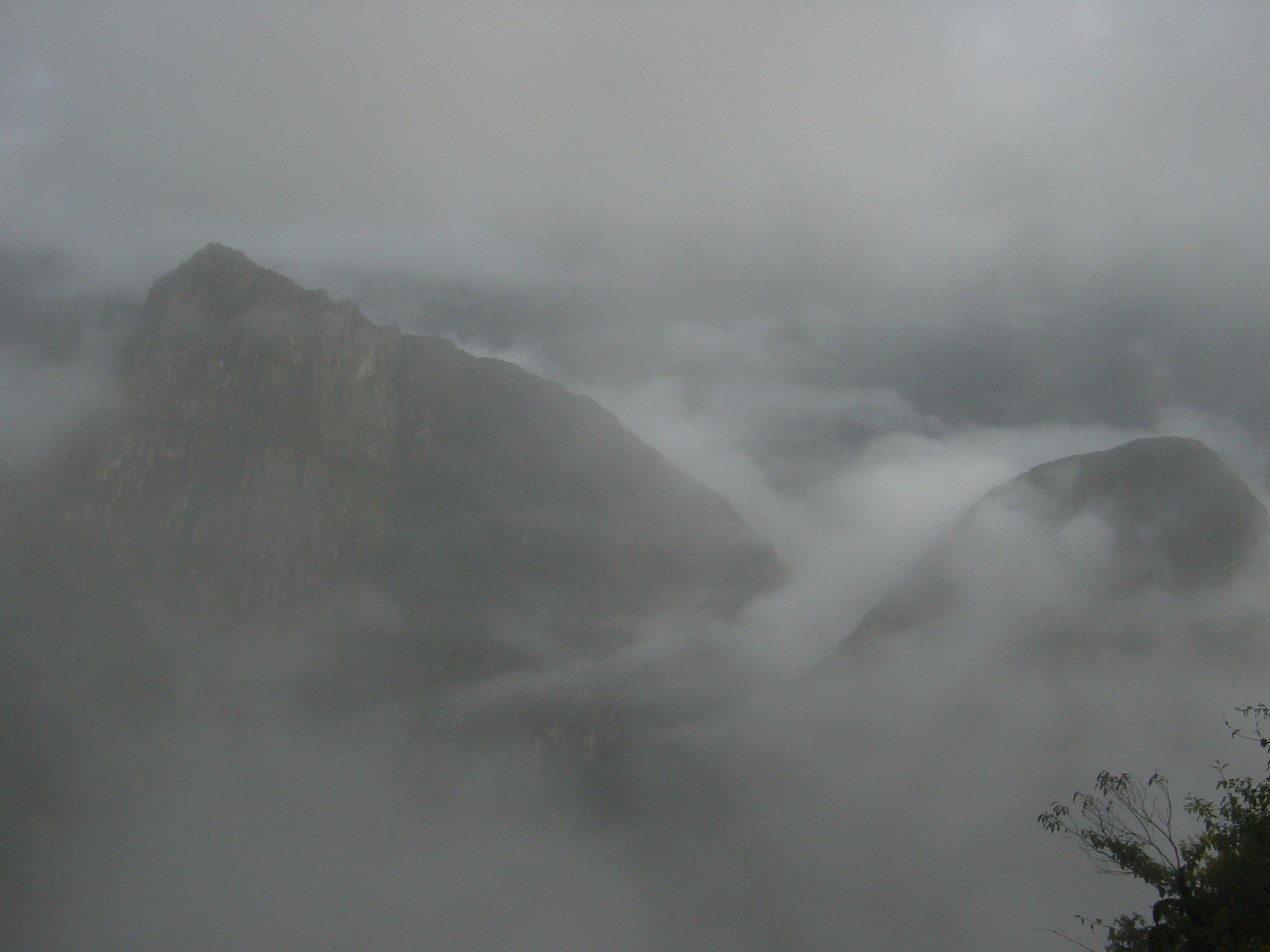 Machu Picchu is down there somewhere.