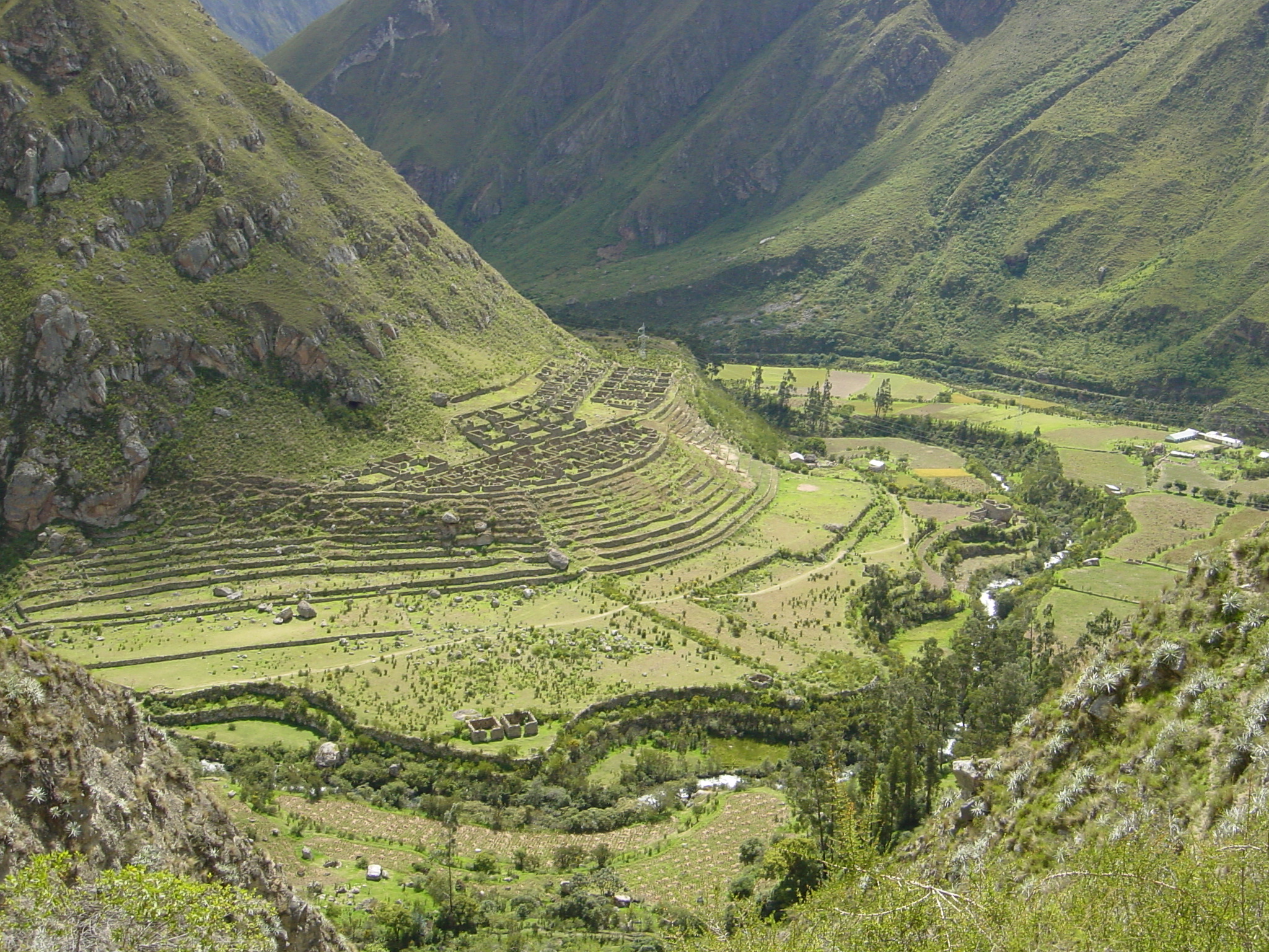 Inca ruins day one of the trail.