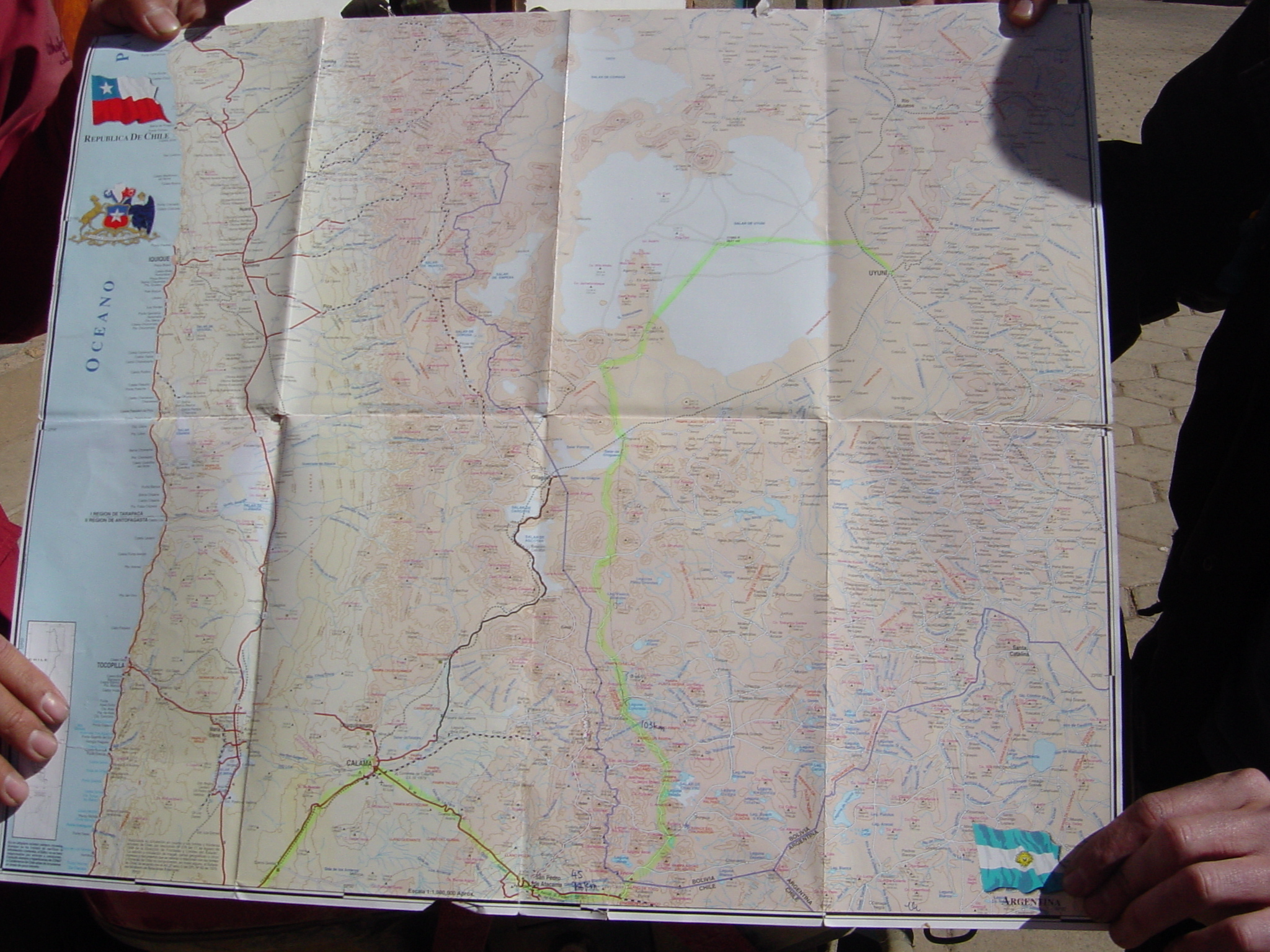 No GPS - this is how we roll, sharing our marked up maps. Its a true adventure when you dont know where to go
