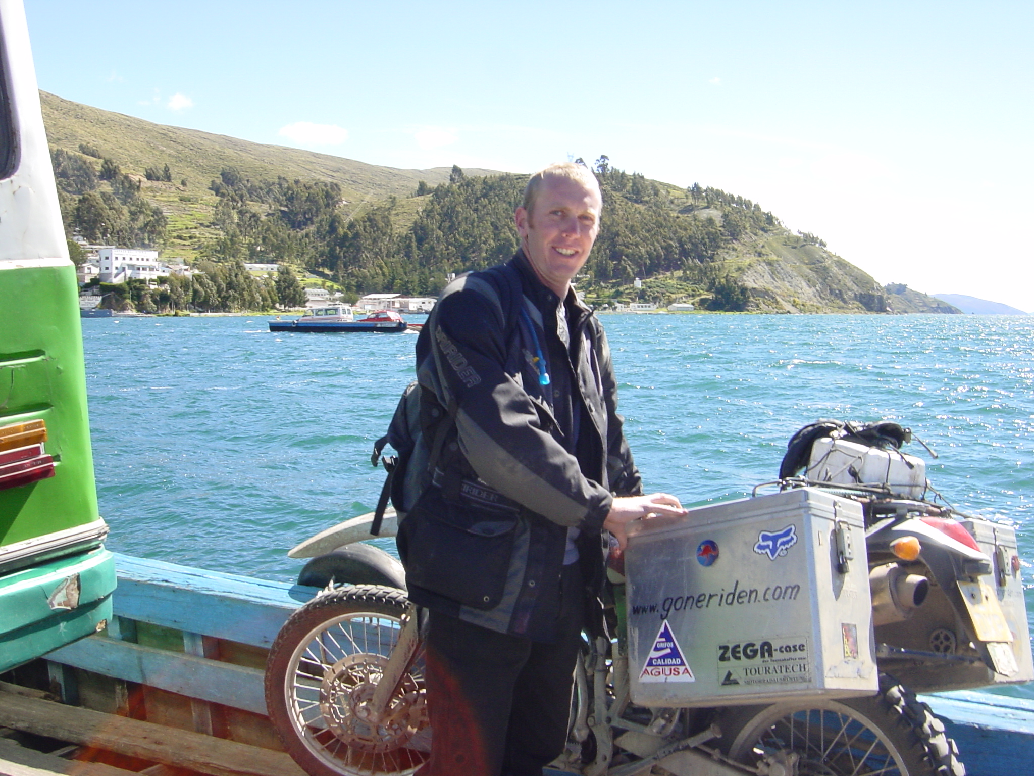 We made it onto the doggey ferry - with a bus and all