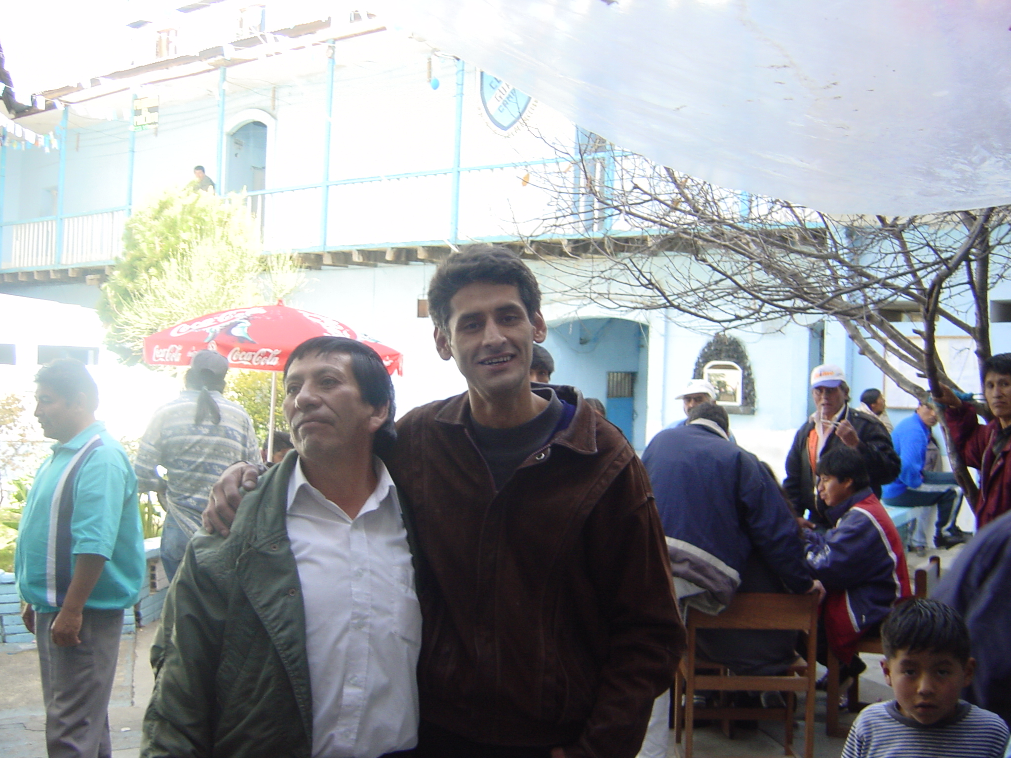 San Pedro Prison: The guys in the background are drinking and gambling, apparently this is where all the violence starts at night.
