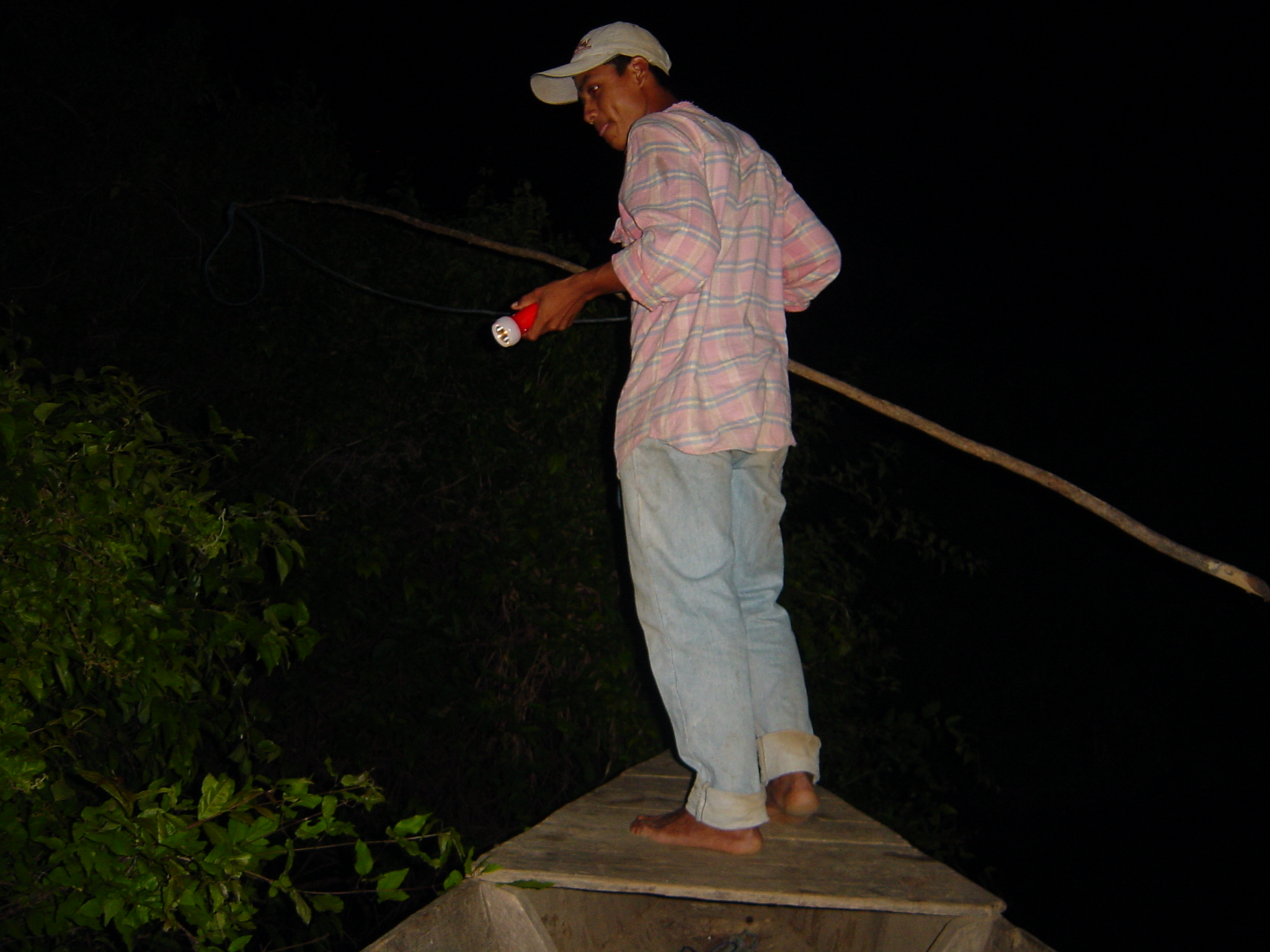 Friday night croc hunting in the dark