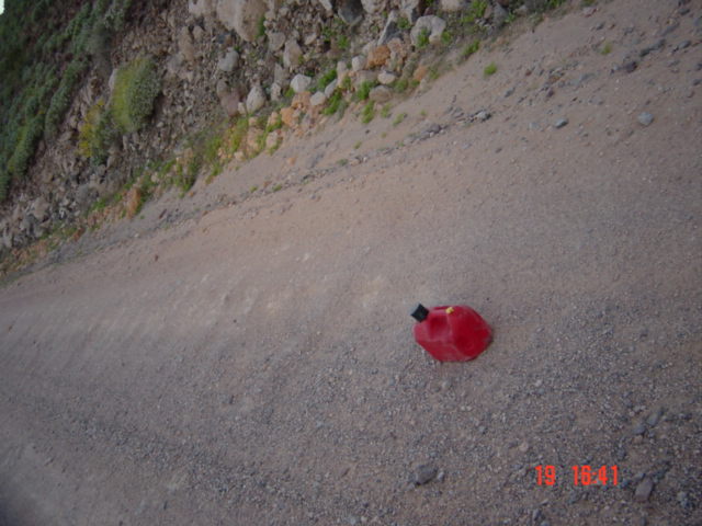 didn't need that much fuel - we found some more. Waite that's from Boxys bike