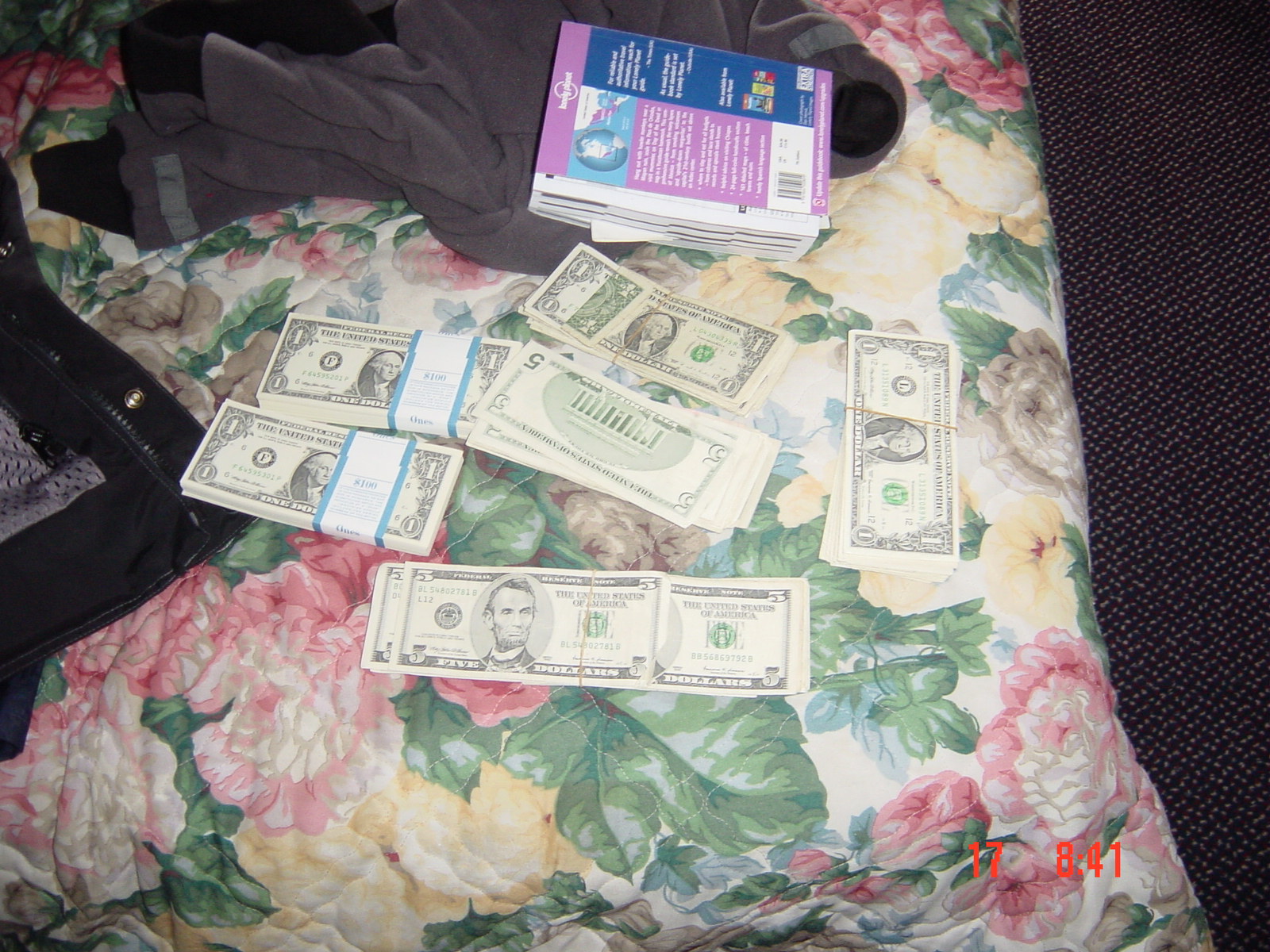 Got heaps of US dollars to hide in our jackets etc as a backup plan