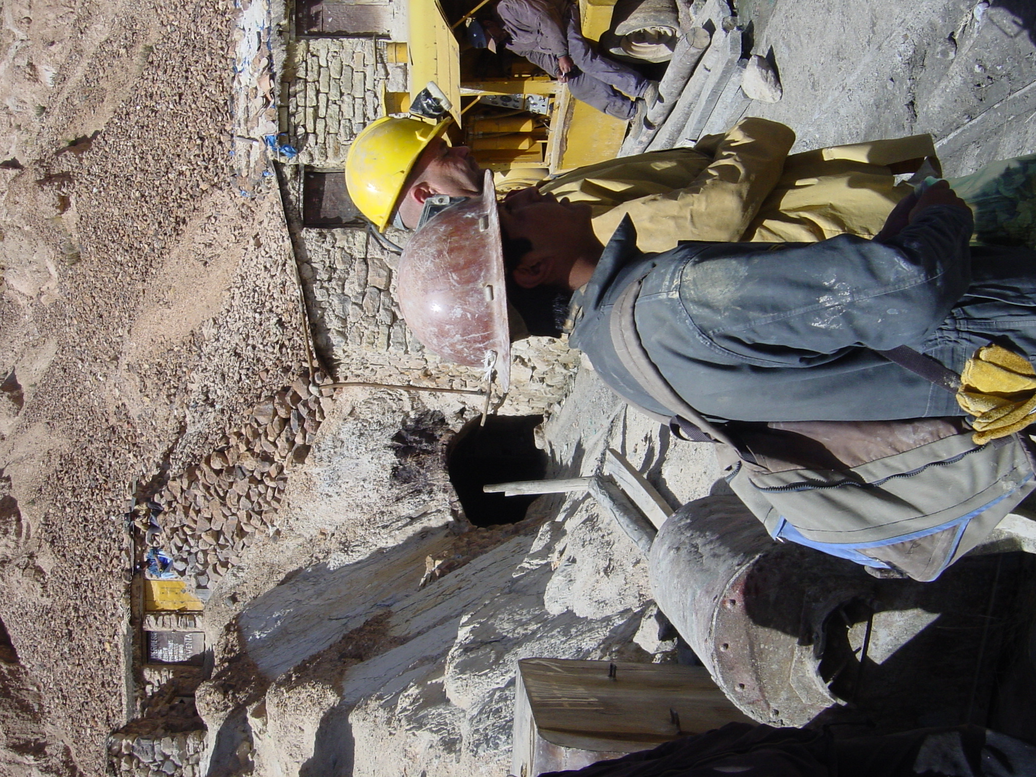 Heading into the mine