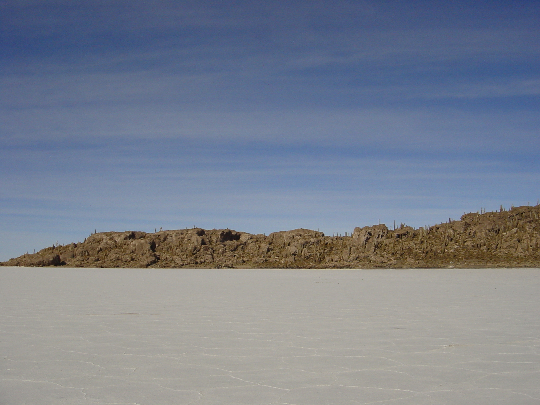 heading to an island on the salt lake