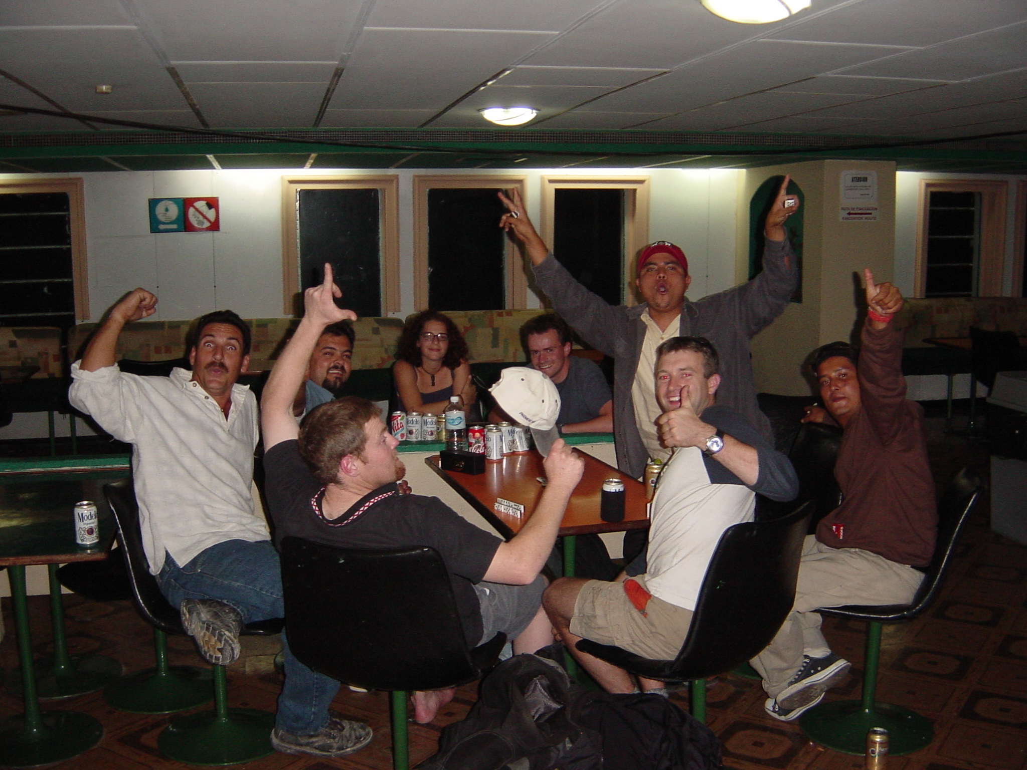 Tequila and dominoes with the locals, good Spanish practice, grammar possibly needed more work.
