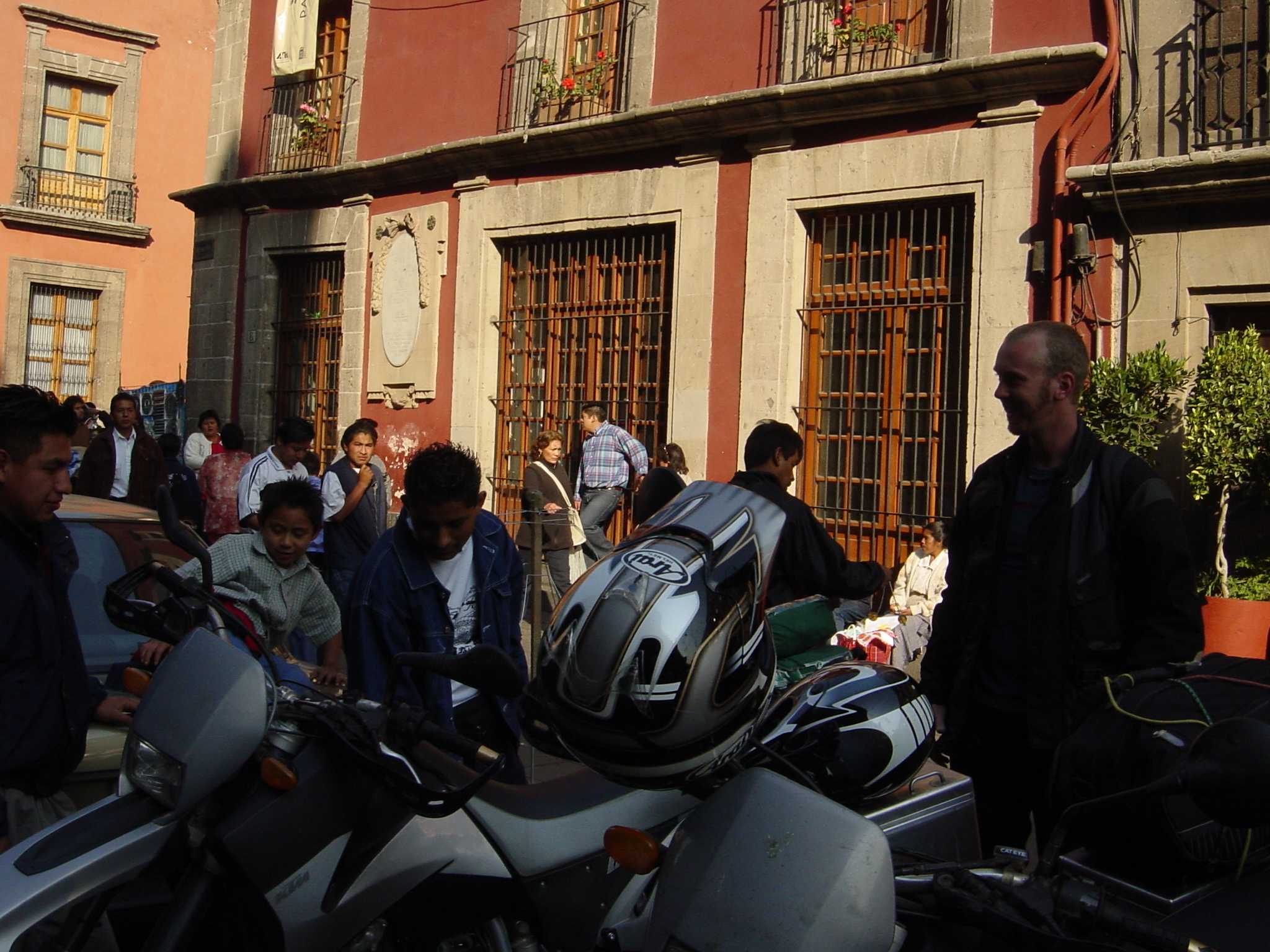 Leaving our hotel in Mexico City