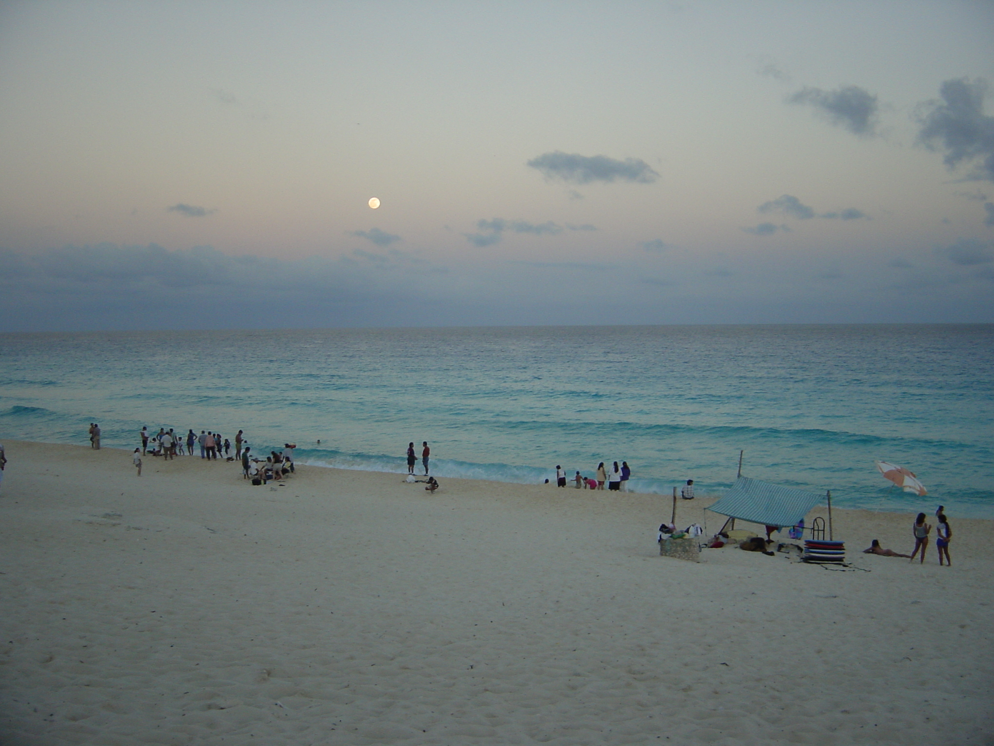 Cancun in the evening